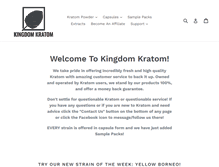 Tablet Screenshot of kingdomkratom.com